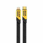 WK WDC-191 Mech Series PD 20W USB-C/Type-C to 8 Pin Fast Charge Data Cable, Length: 1m(Yellow)