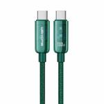 WK WDC-193 Pioneer Series 100W USB-C/Type-C to USB-C/Type-C Fast Charging Data Cable, Length: 1m(Green)