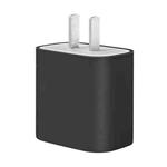 For Apple 20W Charger Mobile Phone Charging Silicone Protective Case (Black)