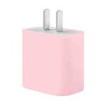 For Apple 20W Charger Mobile Phone Charging Silicone Protective Case (Pink)
