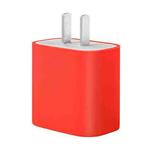 For Apple 20W Charger Mobile Phone Charging Silicone Protective Case (Red)