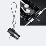 TOTUDESIGN EAUC-22 Revial Series 8 Pin Male to 8 Pin + 8 Pin Female 2 in 1 Mini Portable Audio & Charging Adapter