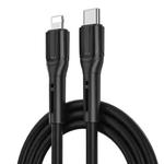 WIWU Armor Series Wi-C005 PD20W USB-C / Type-C to 8 Pin Fast Charging Data Cable, Length: 1m (Black)