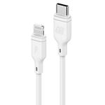 MOMAX 0.3m 3A Type-C / USB-C to 8 Pin PD Fast Charging Cable for iPhone, iPad(White)
