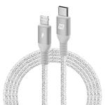 MOMAX 1.2m Type-C / USB-C to 8 Pin PD Fast Charging Braided Cable for iPhone, iPad(Silver)