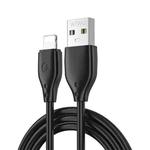 WIWU Wi-C001 Pioneer Series USB to 8 Pin 2.4A Charging Data Cable(Black)