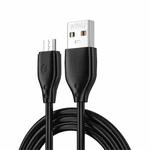 WIWU Wi-C001 Pioneer Series USB to Micro USB 2.4A Charging Data Cable(Black)