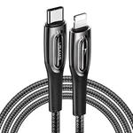 USAMS US-SJ496 8 Pin to Type-C 20W Raydan Series PD Fast Charging Data Cable, Cable Length: 1.2m