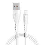 Yesido CA26 2.4A USB to Micro USB Charging Cable, Length: 1m(White)