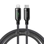 Yesido CA86 20W USB-C / Type-C to 8 Pin Digital Display Fast Charging Cable, Length: 1.2m