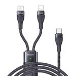 Yesido CA87 2 in 1 USB-C / Type-C to 8 Pin + USB-C / Type-C Fast Charging Cable, Length: 1.2m