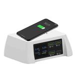 F96 100W USB x3 + PD Multi-function Smart Wireless Charger Charging Station