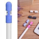 Multi-function Anti Lost Silicone Protective Cap Cover for Apple Pencil(Blue)