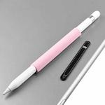 Magnetic Sleeve Silicone Holder Grip Set for Apple Pencil (Pink)