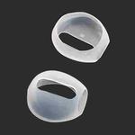 1 Pair Wireless Bluetooth Earphone Silicone Ear Caps Earpads for Apple AirPods(Transparent)