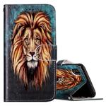 For iPhone X / XS Embossed Lion Pattern Horizontal Flip Leather Case with Holder & Card Slots & Wallet & Photo Frame