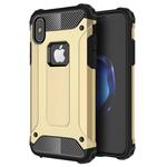 For iPhone X / XS Magic Armor TPU + PC Combination Case(Gold)