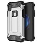 For iPhone X / XS Magic Armor TPU + PC Combination Case(Silver)