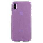 For iPhone X / XS PP Protective Back Cover Case  (Purple)