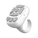 S22 Portable Smart Wireless Bluetooth Ring Remote Control (White)