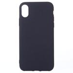 For   iPhone X / XS    Frosted Solid Color  Protective Back Cover Case(Black)