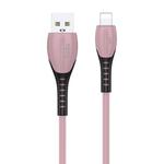 TOTUDESIGN BL-003 Soft Color Series 3A 8Pin to USB Charging Data Cable, Length: 1.2m(Pink)