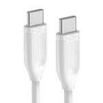 Original Xiaomi Youpin MIIIW MWQE01 60W 3A Max Output USB-C / Type-C to Type-C Data Sync Charging Cable CC120, Length: 1.2m(White)