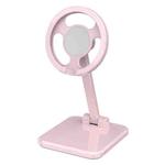 F8 Foldable Magnetic 360-degree Rotating Bracket for MagSafe Magnetic Wireless Charger (Pink)