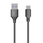 WK WDC-101 1m 5A Output Full Speed Pro Series USB to USB-C / Type-C Data Sync Charging Cable(Black)