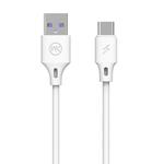 WK WDC-101 1m 5A Output Full Speed Pro Series USB to USB-C / Type-C Data Sync Charging Cable(White)