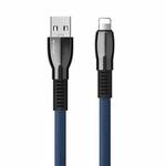 WK WDC-107i 1m 2.4A Saint Zinc Alloy Series USB to 8 Pin Data Sync Charging Cable (Blue)