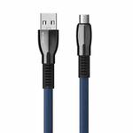 WK WDC-107m 1m 2.4A Saint Zinc Alloy Series USB to Micro USB Data Sync Charging Cable(Blue)