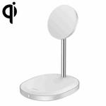 Benks W08 Desktop Magnetic Bracket Wireless Charger (White)