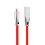 AWEI CL-96 USB to Micro USB Portable TPE + Aluminum Alloy Data Cable, 2A, Length: 1m(Red)