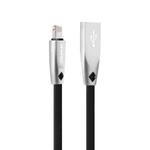 AWEI CL-95 USB to 8 Pin Portable Quick Charging TPE + Aluminum Alloy Data Cable, 2A, Length: 1m (Black)