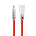 AWEI CL-95 USB to 8 Pin Portable Quick Charging TPE + Aluminum Alloy Data Cable, 2A, Length: 1m (Red)