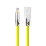 AWEI CL-95 USB to 8 Pin Portable Quick Charging TPE + Aluminum Alloy Data Cable, 2A, Length: 1m (Yellow)