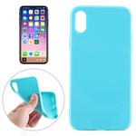For   iPhone X / XS   Solid Color Smooth Surface Soft TPU Protective Back Cover Case (Green)