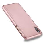 GOOSPERY MERCURY i JELLY for   iPhone X / XS    Metal and Oil Painting Soft TPU Protective Back Cover Case(Rose Gold)