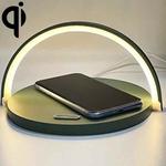S21 Multi-function 10W Max Qi Standard Wireless Charger Phone Holder Table Lamp 3 in 1(Green)