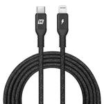 MOMAX DL50D 3m 18W USB-C / Type-C to 8 Pin PD Nylon Braided Fast Charging Data Cable(Black)