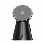 Y06 15W MagSafe Magnetic Rotatable Wireless Charger with Bracket Function (Black)