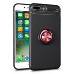 Metal Ring Holder 360 Degree Rotating TPU Case for iPhone 8 Plus & 7 Plus (Black+Red)