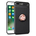 Metal Ring Holder 360 Degree Rotating TPU Case for iPhone 8 Plus & 7 Plus (Black+Gold)