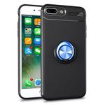 Metal Ring Holder 360 Degree Rotating TPU Case for iPhone 8 Plus & 7 Plus (Black+Blue)