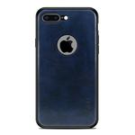MOFI Shockproof PC+TPU+PU Leather Protective Back Case for iPhone 7 Plus(Blue)