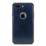 MOFI Shockproof PC+TPU+PU Leather Protective Back Case for iPhone 8 Plus(Blue)