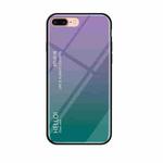 Gradient Color Glass Case for iPhone 8 Plus & 7 Plus(Purple)