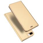 DUX DUCIS Skin Pro Series Horizontal Flip PU + TPU Leather Case for iPhone 8 Plus & 7 Plus , with Holder & Card Slots (Gold)