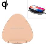 QK11 10W ABS + PC Fast Charging Qi Wireless Charger Pad(Gold)